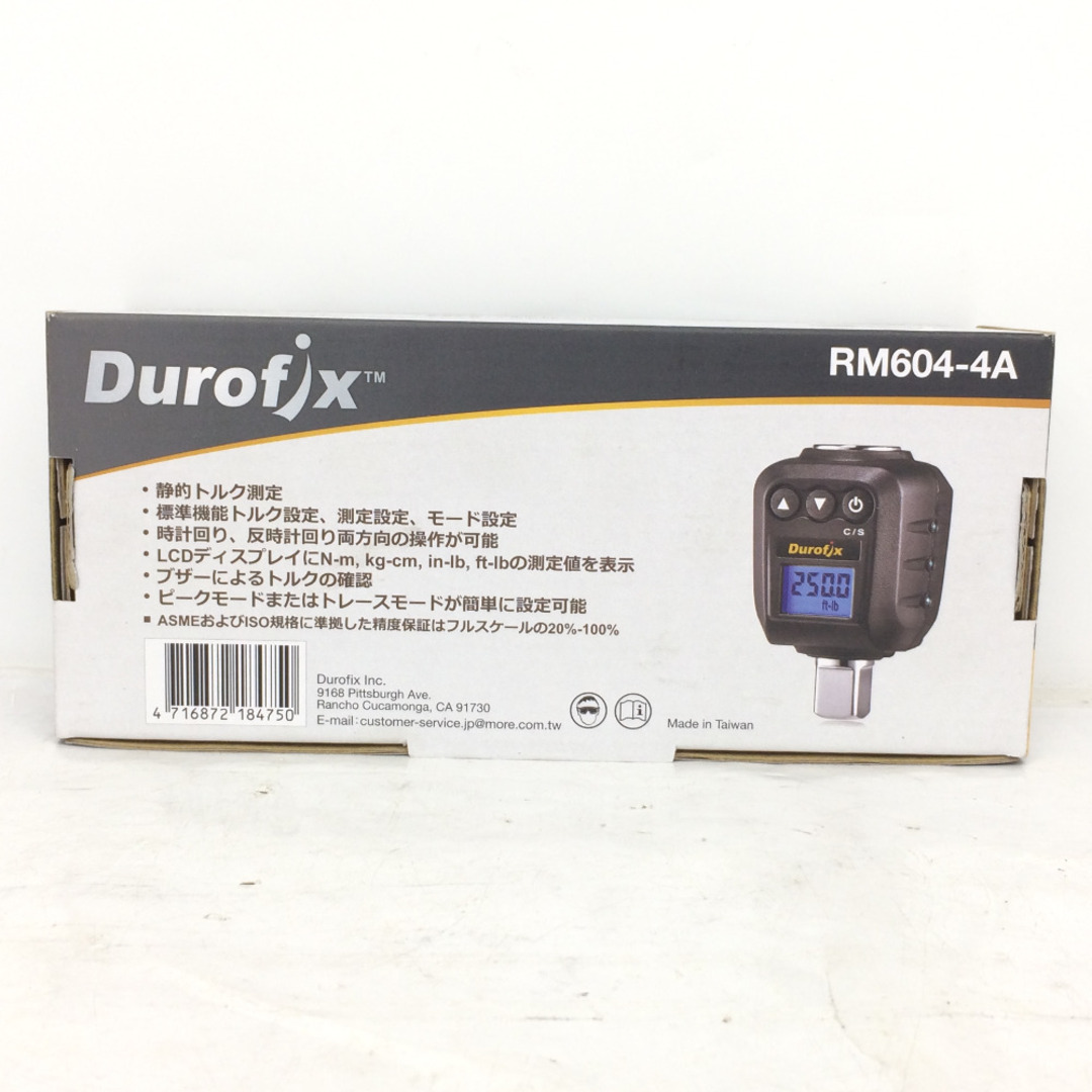 Durofix 1/2” デジタルトルクアダプタ アングル機能付 34～340N・m RM604-4A 未開封品 2