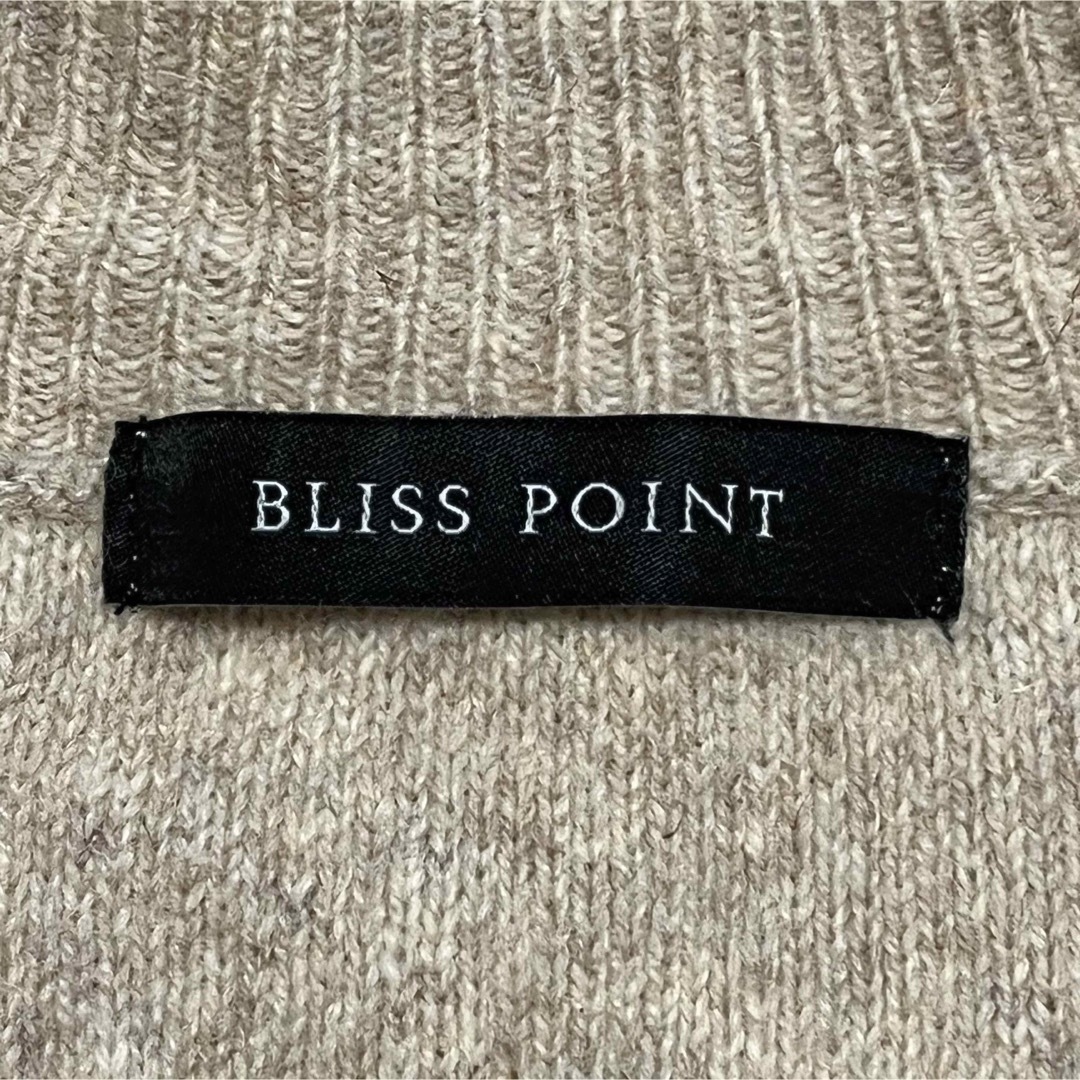 BLISS POINT(ブリスポイント)のBLISS POINT ブリスポイント　♡ニットセーター　Vネック　M 即発送 レディースのトップス(ニット/セーター)の商品写真