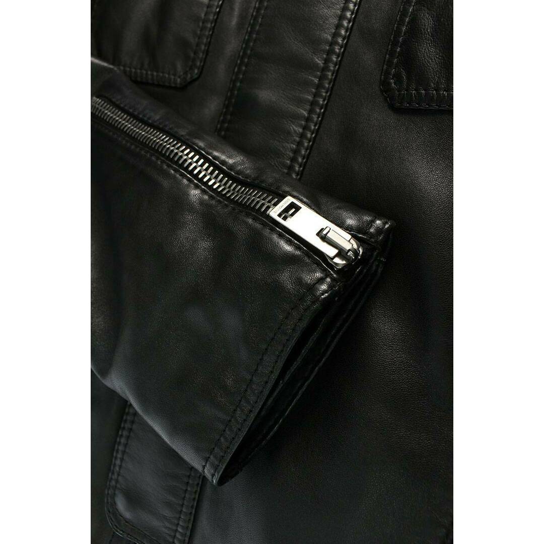 DIOR HOMME(ディオールオム)のディオールオム  06AW  L ZIP 6HH5047001 Lジップ ラムスキンジップアップレザージャケット メンズ 46 メンズのジャケット/アウター(レザージャケット)の商品写真