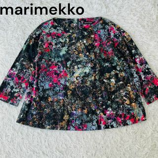 マリメッコ(marimekko)のmarimekko マリメッコ　花柄　小花柄　ブラウス(シャツ/ブラウス(長袖/七分))