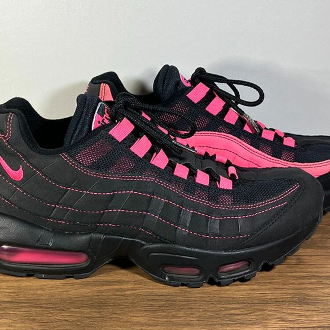 希少!NIKE ナイキ エアマックス95 OG ブラック ピンク 26cm