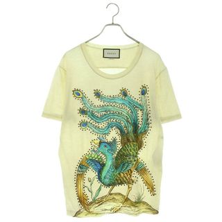 グッチ(Gucci)のグッチ  431278 X3D75 孔雀プリントスタッズTシャツ メンズ M(Tシャツ/カットソー(半袖/袖なし))