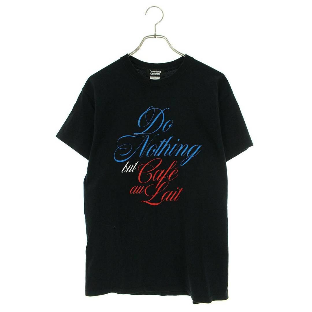 ドゥーナッシングコングレス DO NOTHING CONGRESS Cafe au LaitプリントTシャツ メンズ M