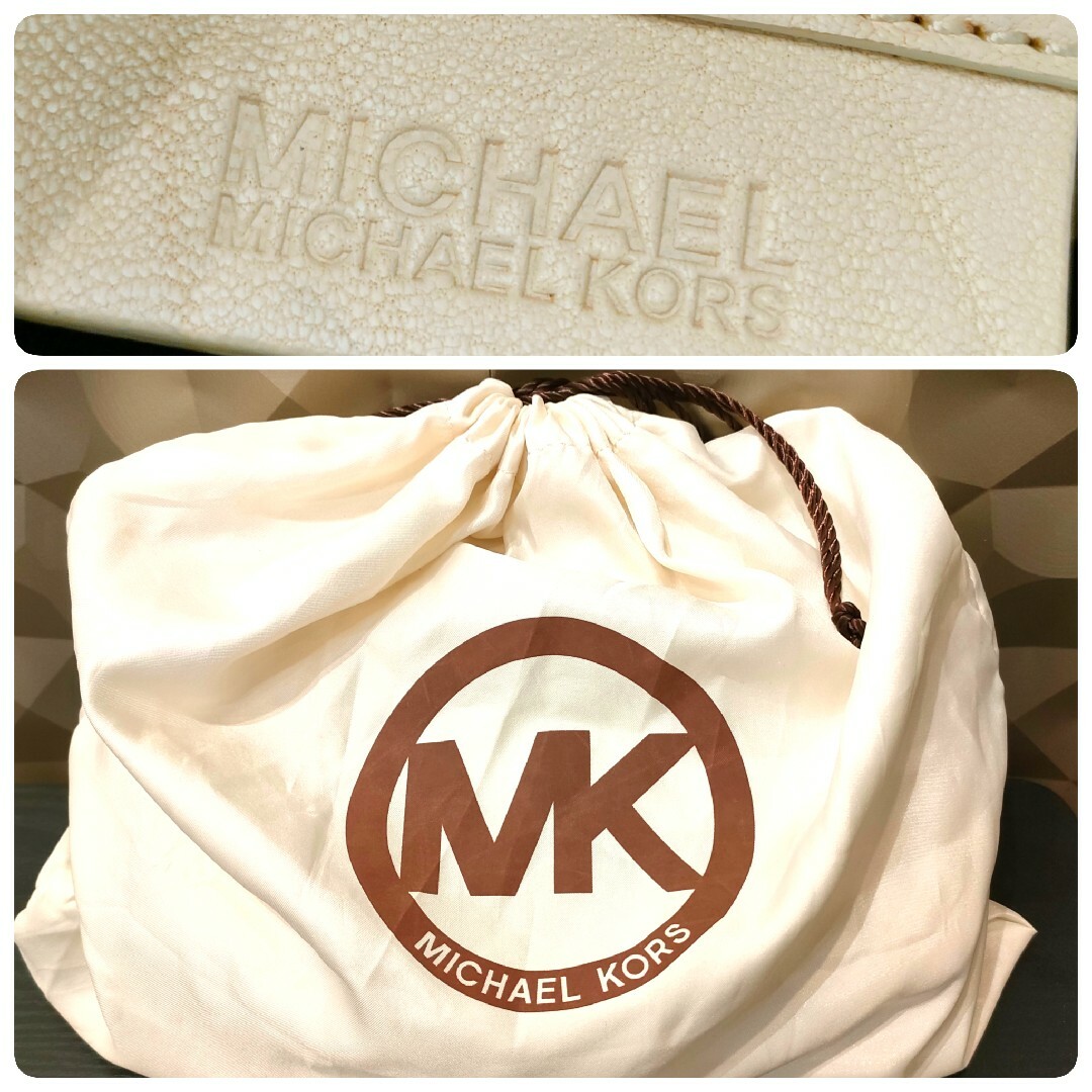 Michael Kors(マイケルコース)の匿名配送 マイケルコース レザー キルティング バッグ ホワイト チェーンバッグ レディースのバッグ(ショルダーバッグ)の商品写真