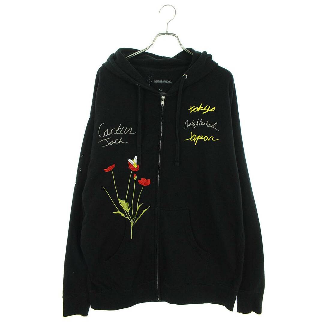 メンズネイバーフッド ×トラヴィススコット Travis Scott  CACTUS JACK CAROUSEL HOODIE カクタスジャックカルーセルジップアップパーカー メンズ XL