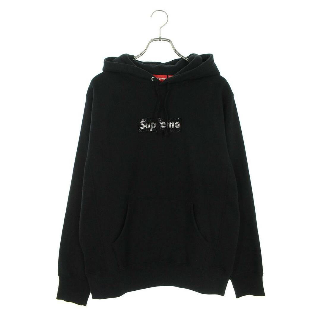 シュプリーム ×スワロフスキー SWAROVSKI  19SS  Swarovski Box Logo Hooded Sweatshirt パーカー メンズ M