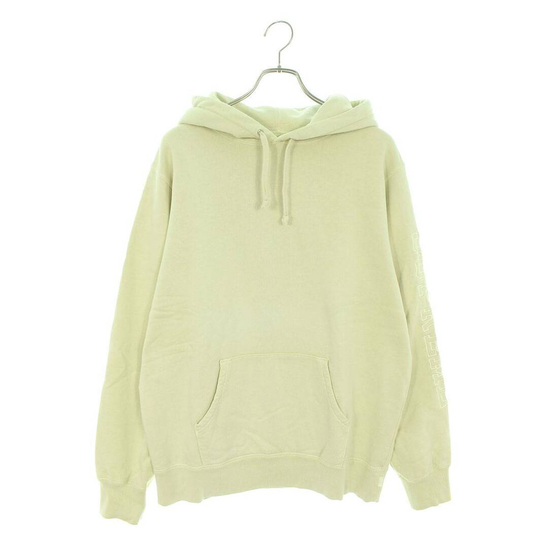 シュプリーム  19SS  Overdyed Hooded Sweatshirt 袖ロゴ刺繍オーバーダイパーカー メンズ M