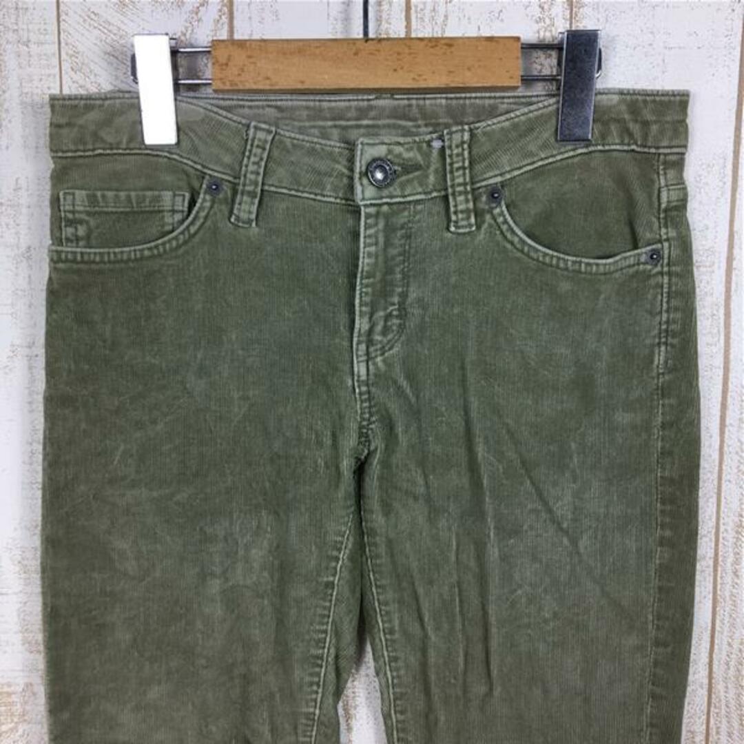 WOMENs 26 パタゴニア フィッテド コーデュロイ パンツ Fitted Corduroy Pants PATAGONIA 55055 FTGN  グリーン系 | フリマアプリ ラクマ