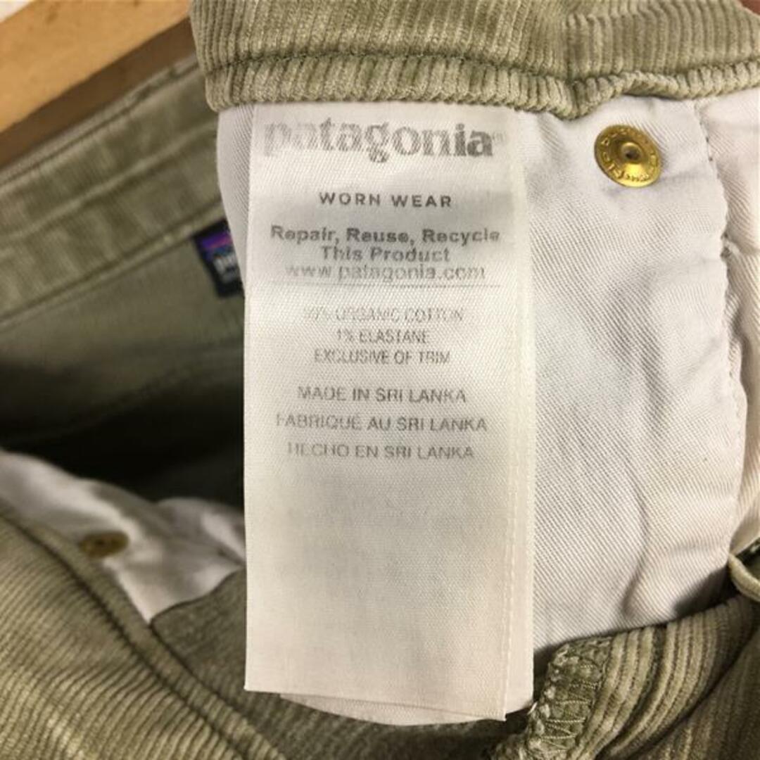 WOMENs 26 パタゴニア フィッテド コーデュロイ パンツ Fitted Corduroy Pants PATAGONIA 55055 FTGN  グリーン系
