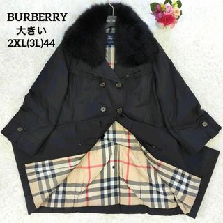 BURBERRY - 美品✨大きい４４ バーバリーロンドン フォックスファー付