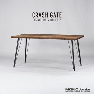 セキカグ(関家具)のクラッシュゲート ノットアンティークス ダイニングテーブル w152 CRASH GATE Knot antiques FRANK III フランク3 パイン古材 ヴィンテージ風 カフェ インダストリアル 関家具(ダイニングテーブル)