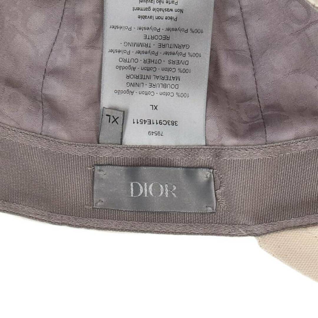 Dior(ディオール)のディオール  383C911E4511 ロゴデザイン帽子 メンズ XL ハンドメイドのファッション小物(帽子)の商品写真