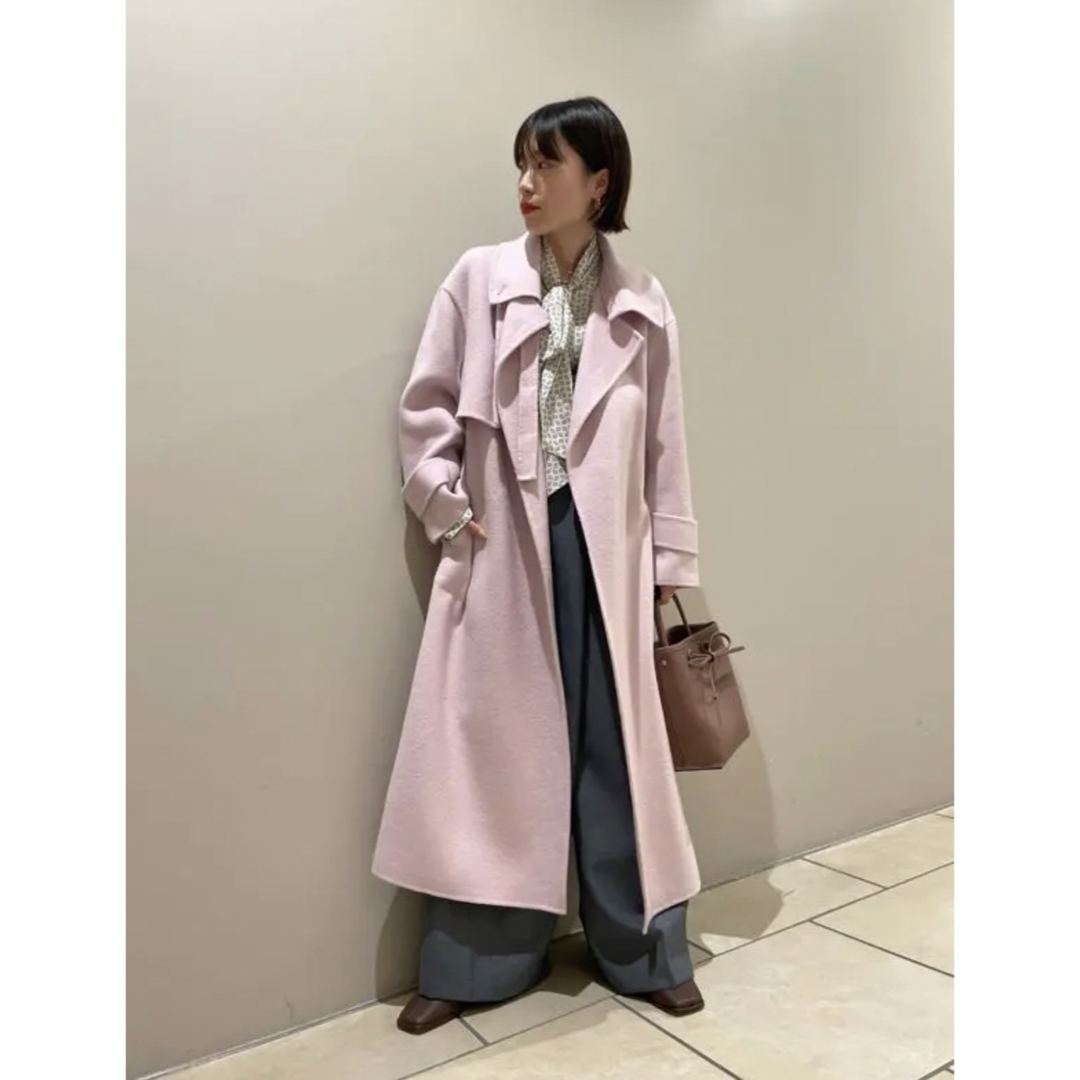 FRAY I.D ウールカシミアトレンチリバーコート-