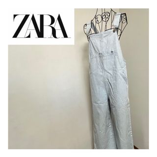 ザラ(ZARA)のZARA ★ デニム ヒッコリー　オールインワン　オーバーオール　サロペット(サロペット/オーバーオール)