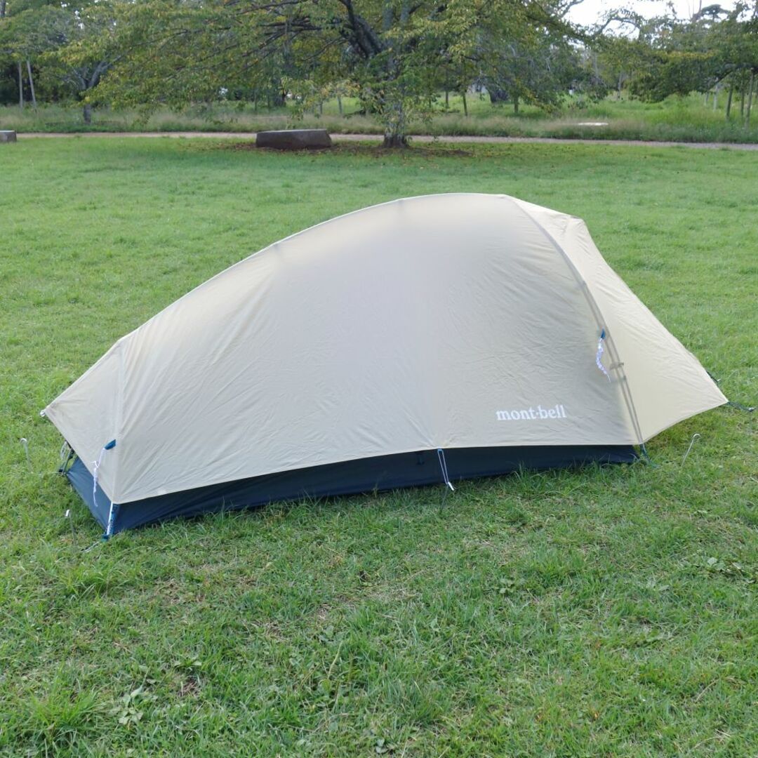 極美品 モンベル mont-bell テント 旧タイプ Moonlight Tent 1 ムーンライト1 グランドシート付き 山岳テント ソロ キャンプ アウトドア