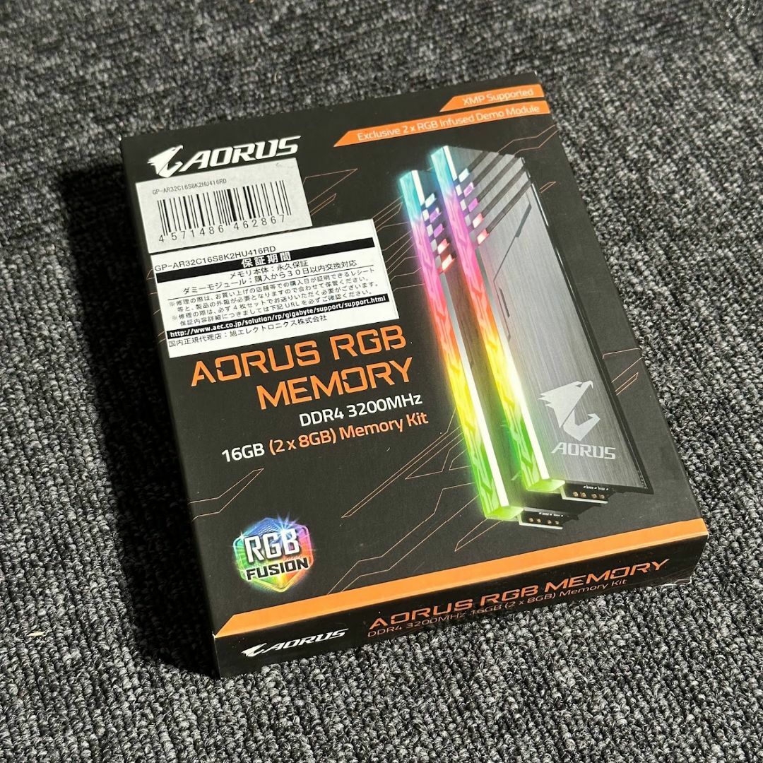 【未開封】AORUS RGB MEMORY 16GB 3200MHz