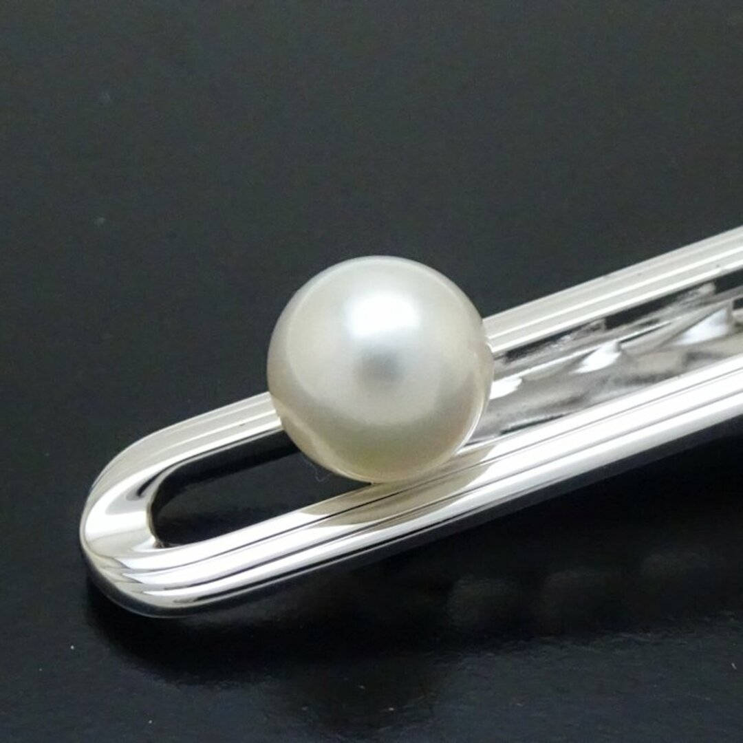 MIKIMOTO(ミキモト)のMIKIMOTO ミキモト ネクタイピン タイピン パール7.3ミリ 真珠 メンズ シルバー925/290539【中古】【BJ】 メンズのファッション小物(ネクタイピン)の商品写真