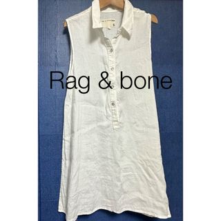 ラグアンドボーン(Rag & Bone)の値下げ中　Rag & bone. ホワイト　ワンピース　ノースリーブ(ひざ丈ワンピース)