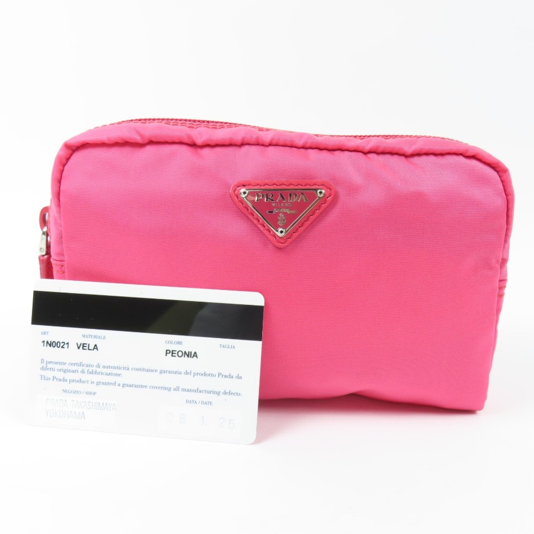 PRADA - 新品同様美品 PRADA プラダ 三角ロゴ 小物入れ 化粧 メイク