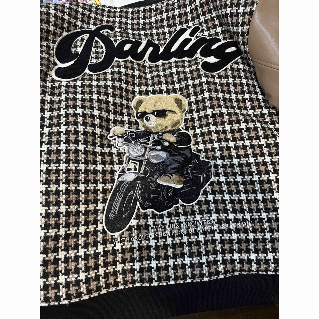 ダーリッチ ほんと Darich Dベアチェックビッグスタジャン ダーリッチ ほんと Darich Dベアチェックビッグスタジャン