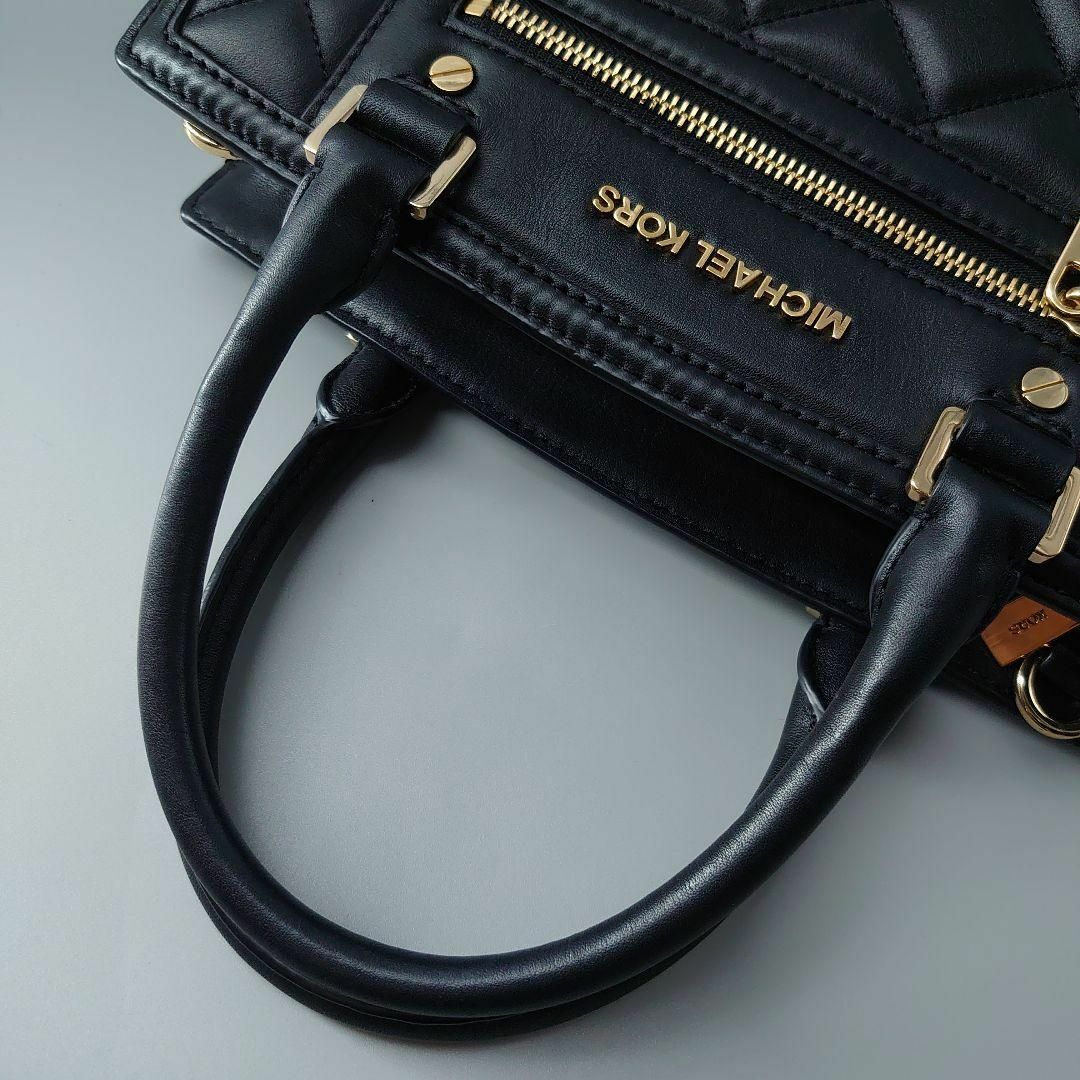 Michael Kors(マイケルコース)のマイケルコース セルマ 2way キルティング レザー ショルダーバッグ 黒 レディースのバッグ(ショルダーバッグ)の商品写真