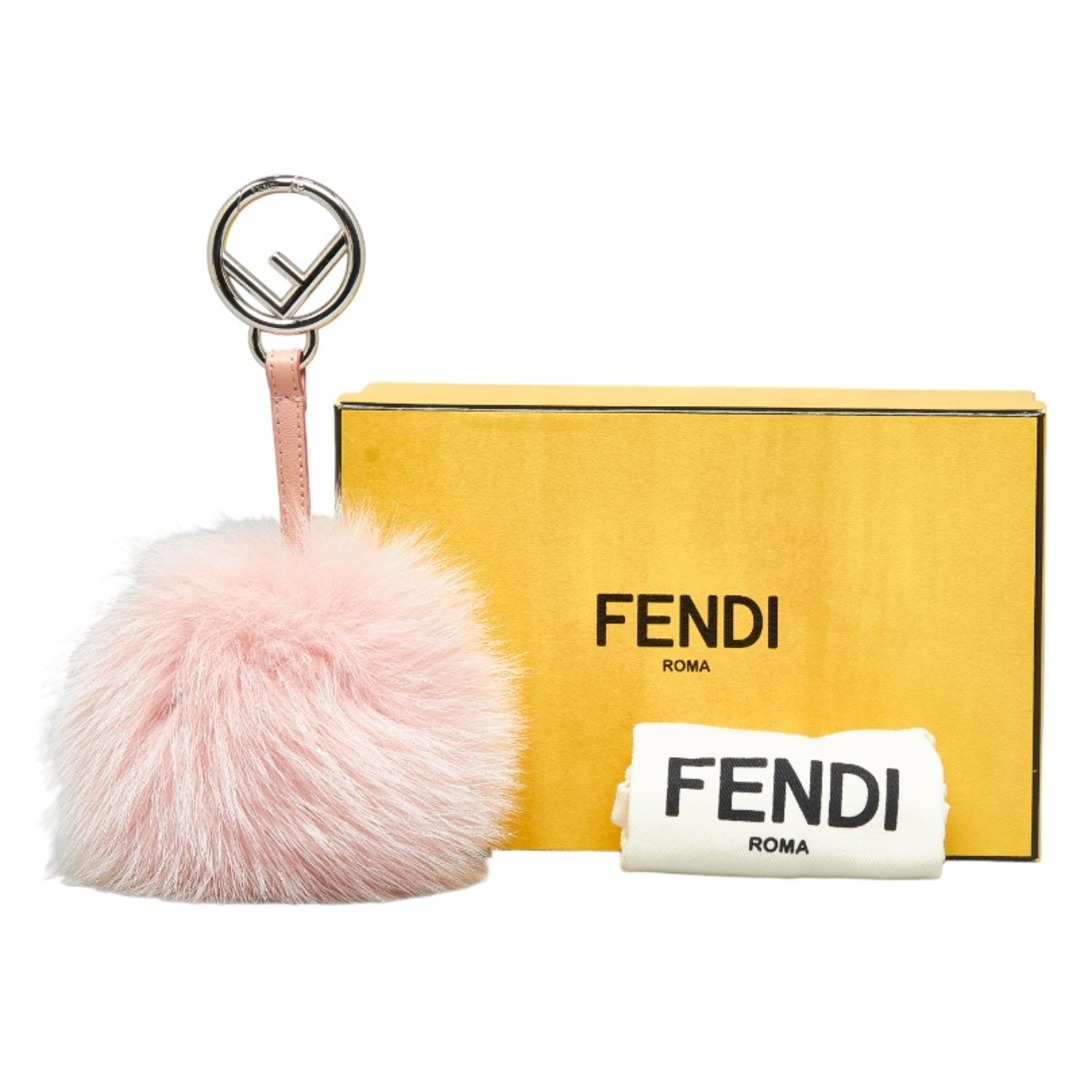 美品 フェンディ ポンポンチャーム キーホルダー 7AR259 ファー レディース FENDI 【214-19308】