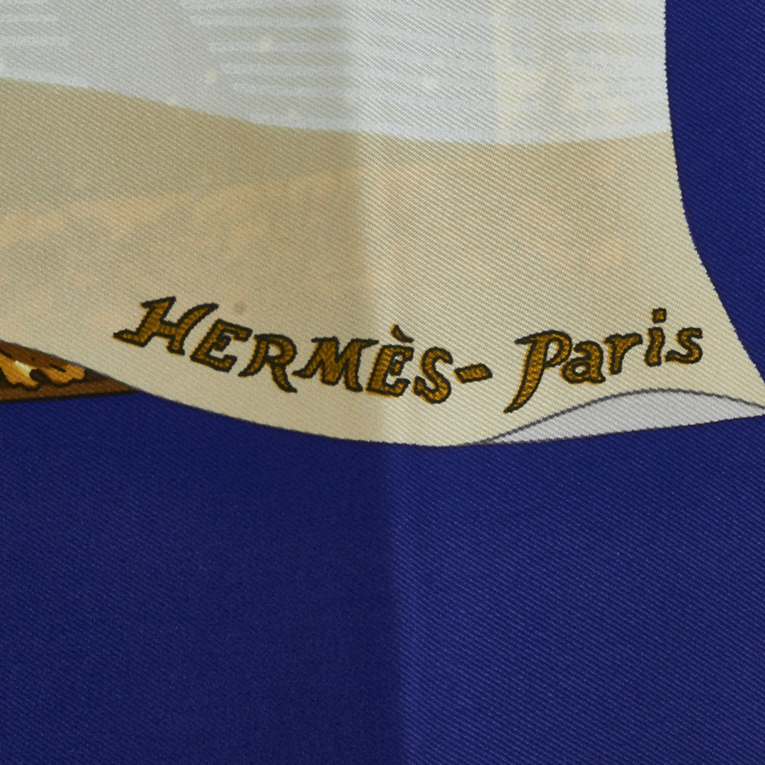 美品 エルメス カレ90 Souvenirs de Paris パリの思い出 エッフェル塔100周年 スカーフ シルク レディース HERMES  【222-19954】