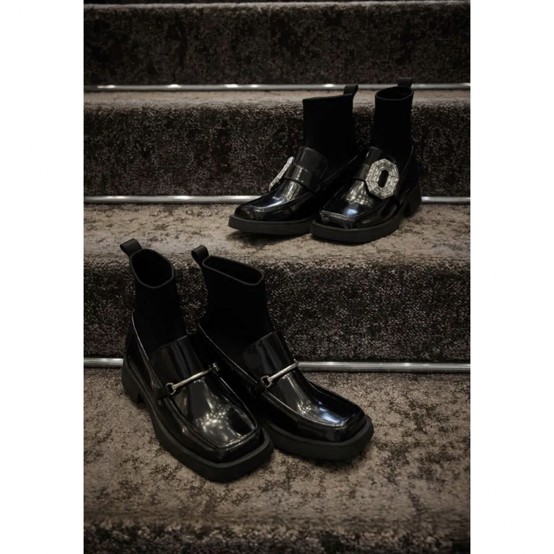 本日限定値下げ　Square Toe Loafer Boots