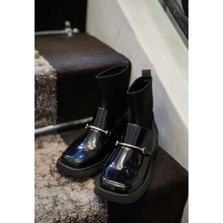 ハーリップトゥ(Her lip to)の本日限定値下げ　Square Toe Loafer Boots(ブーツ)