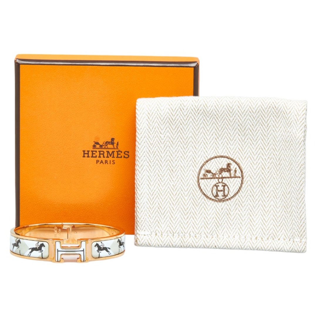 Hermes - エルメス クリッククラックH 馬 ホース ブレスレット メッキ