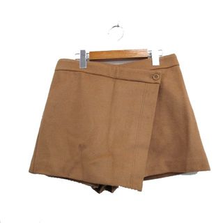 スピックアンドスパン(Spick & Span)のスピック&スパン キュロット ショート パンツ ウール シンプル 40 キャメル(キュロット)