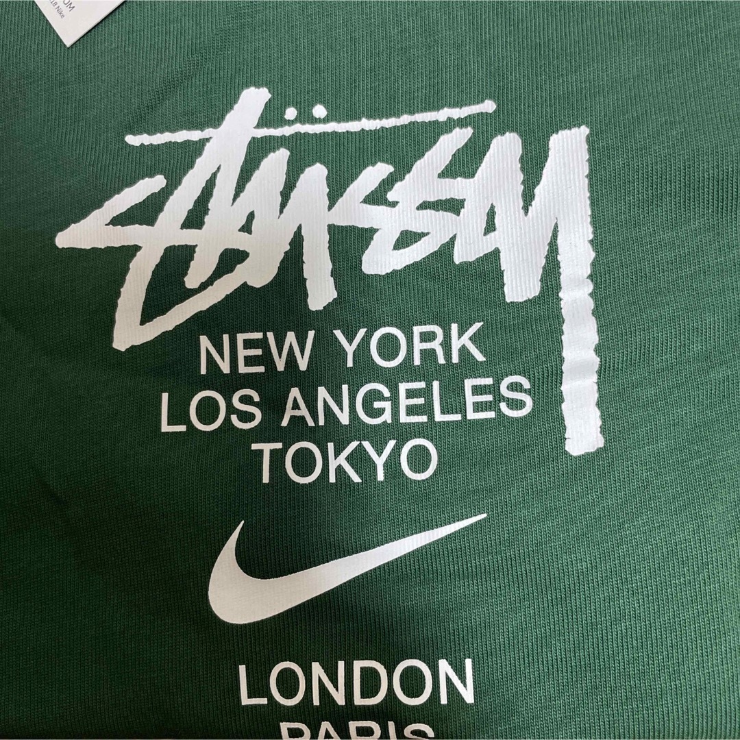 新品　NIKE STUSSY Tee コラボ　Tシャツ　ステューシー　緑　ナイキ