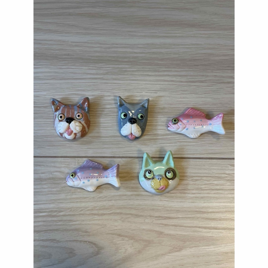 ハンドメイド 動物箸置き 5個セット