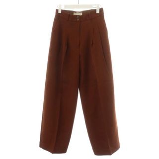 トゥデイフル(TODAYFUL)のトゥデイフル 19AW ツイルタックトラウザー ワイドパンツ 38 M 茶(その他)