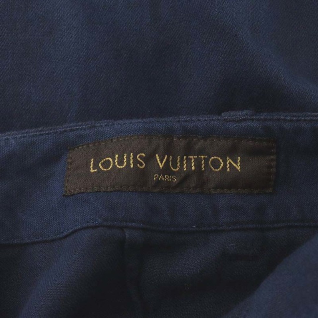 LOUIS VUITTON(ルイヴィトン)のルイヴィトン パンツ コットン リネン混 麻混 40 L 紺 レディースのパンツ(その他)の商品写真