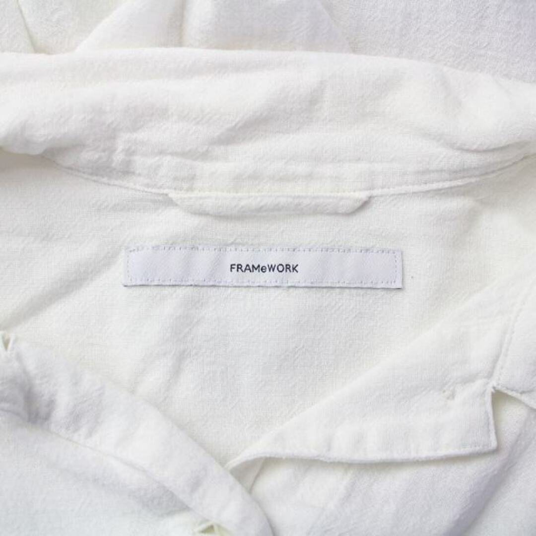 FRAMeWORK - フレームワーク 22SS チリメンボイル裾ドロストシャツ