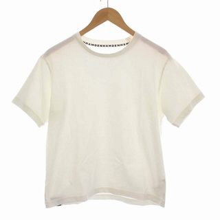 デンハム(DENHAM)のDENHAM basic tee Tシャツ カットソー 半袖 コットン 36 白(Tシャツ/カットソー(半袖/袖なし))