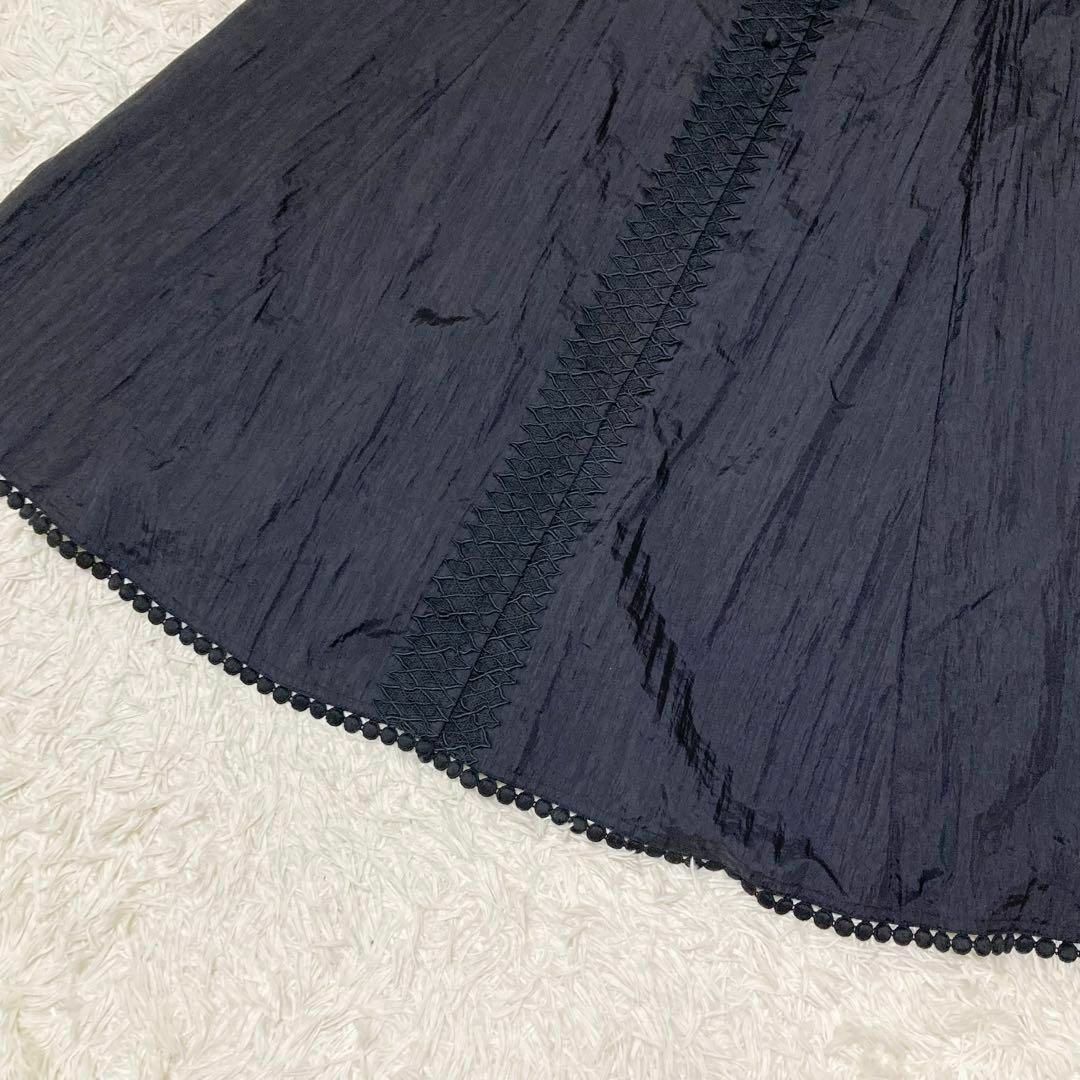 アトリエまりこ　ロングコート　花モチーフ　刺繍　レース　羽織り　日本製