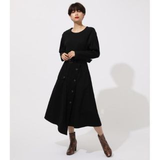 アズールバイマウジー(AZUL by moussy)のAZULbymoussy トレンチ　ドッキング　ワンピース(ロングワンピース/マキシワンピース)