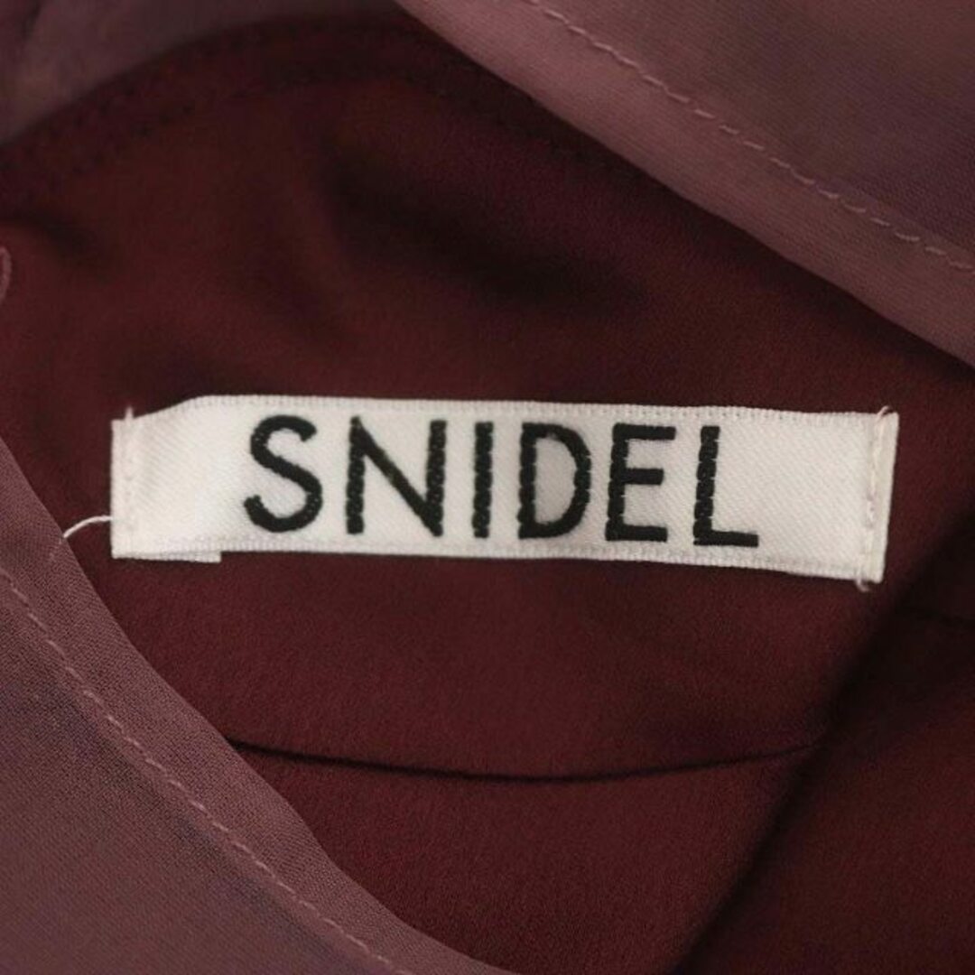 SNIDEL(スナイデル)のスナイデル snidel レースシアーワンピース ロング 長袖 F ピンク レディースのワンピース(ロングワンピース/マキシワンピース)の商品写真