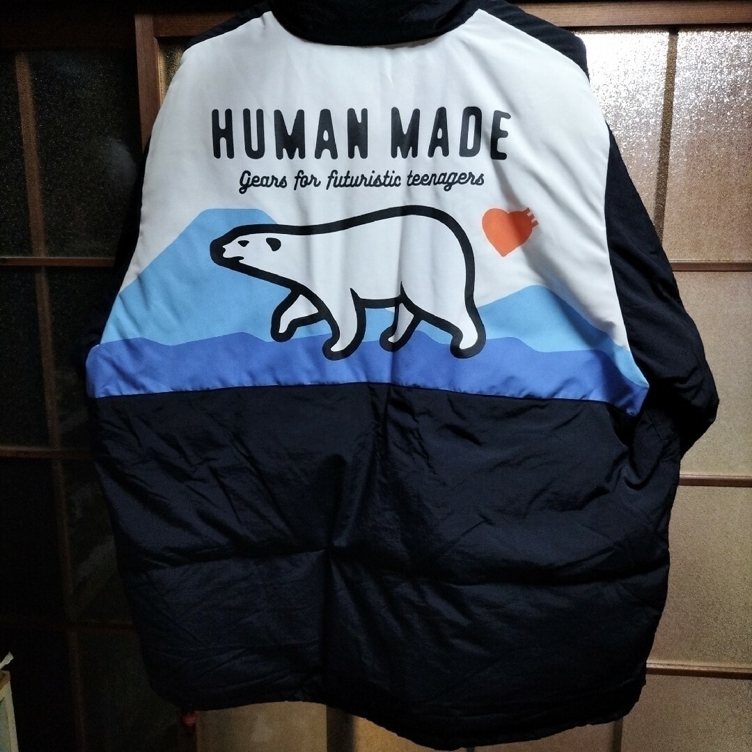 HUMAN MADE POLAR BEAR ダウンジャケット ネイビー XXL-