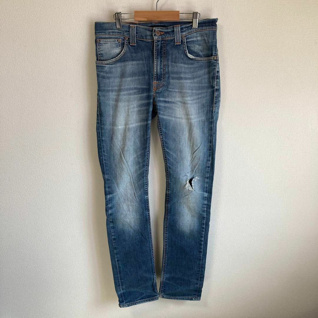 Nudie Jeans ヌーディージーンズ　デニムパンツ　ジーパン　青　M L