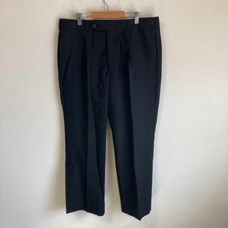 【LANDS' END】ウール 2タック ワイド スラックス ダブル W33