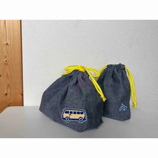 ポールアンドジョー お弁当の通販 200点以上 | フリマアプリ ラクマ そレイアードレトロ柄巾着袋◇コップ袋◇給食袋◇ポンポンみずたま◇男の子女の子