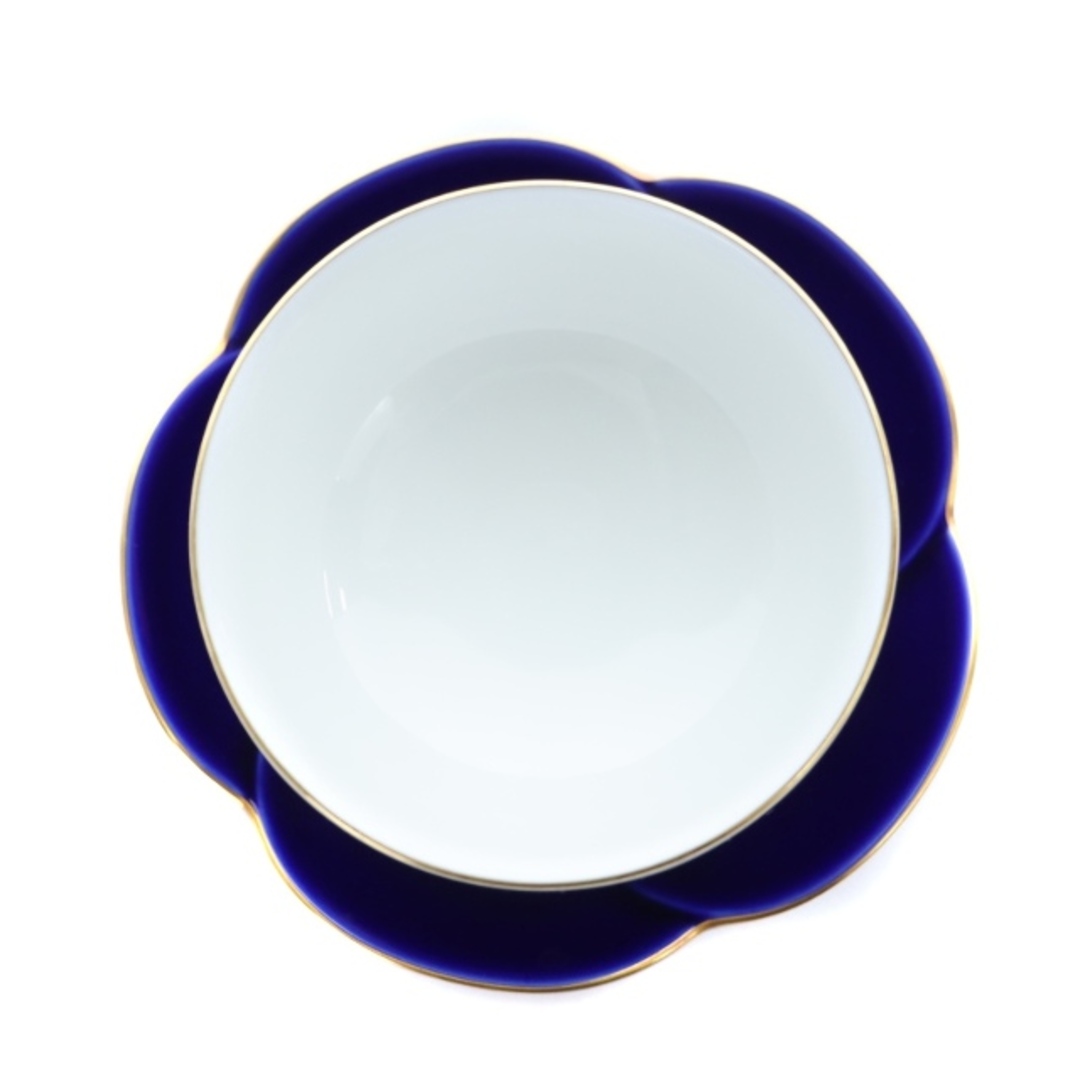 コウランシャ 香蘭社 湯呑 コップ 5客 セット 蓋つき 皿つき 青 ブルー 3