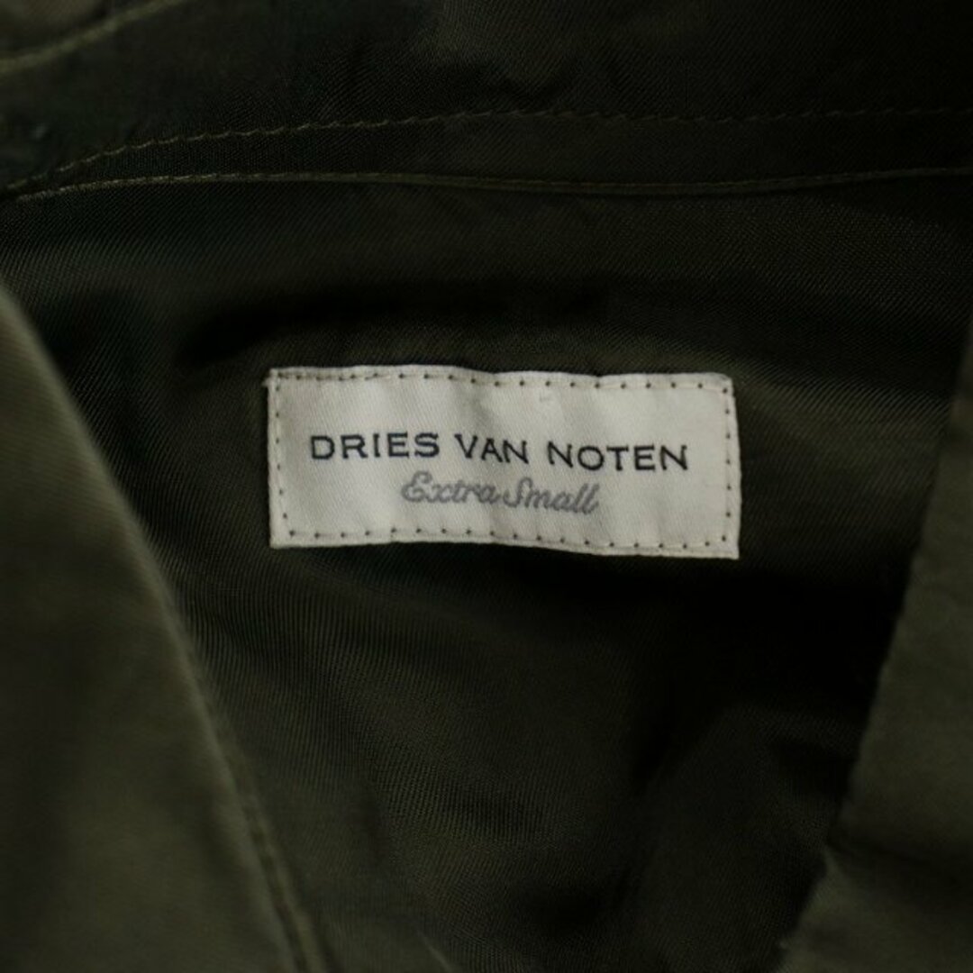 DRIES VAN NOTEN(ドリスヴァンノッテン)のドリスヴァンノッテン シャツワンピース ロング マキシ XS カーキ レディースのワンピース(ロングワンピース/マキシワンピース)の商品写真