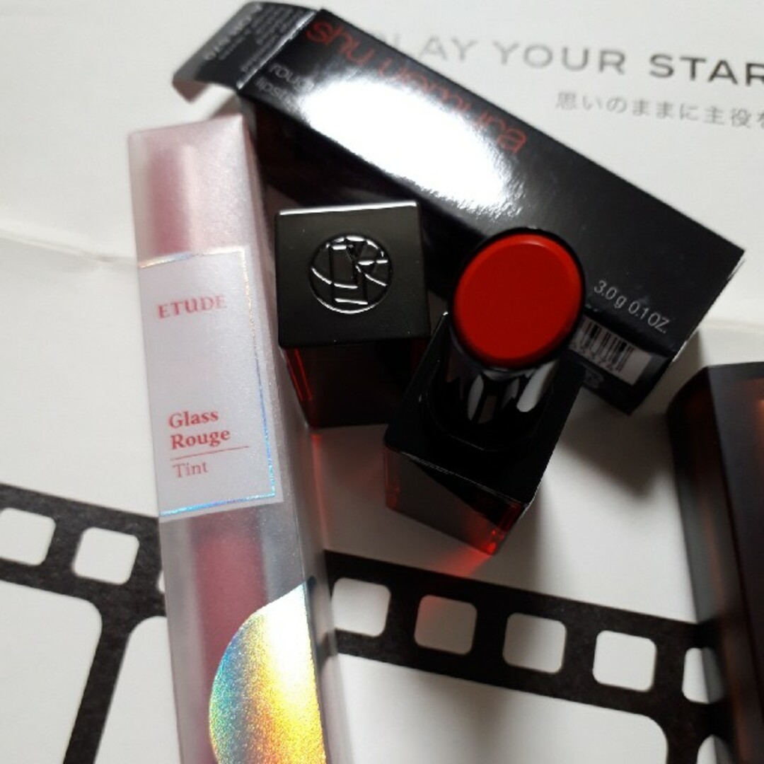 shu uemura(シュウウエムラ)の【リップまとめ売り】6本セット コスメ/美容のベースメイク/化粧品(口紅)の商品写真