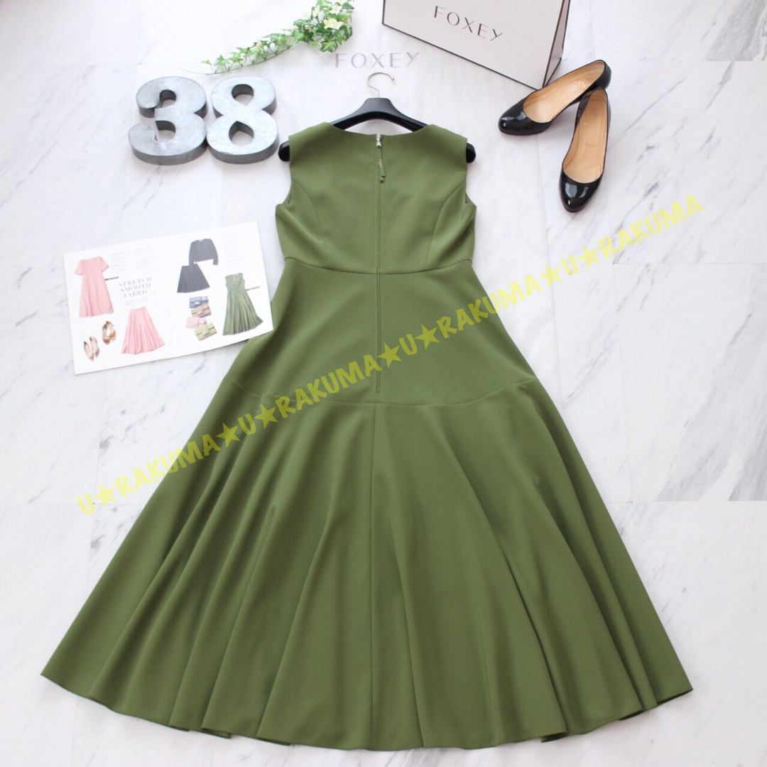 FOXEY NEW YORK - FOXEY☆美品☆スプリングブルームドレス☆マッチャ