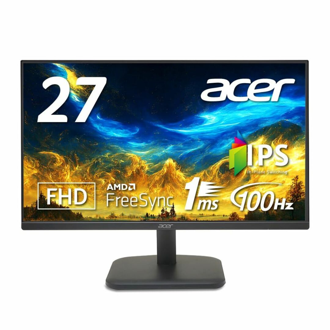 27インチ解像度液晶パネル方式日本エイサー Acer スタンダードモニター 27インチ IPS フルHD 10