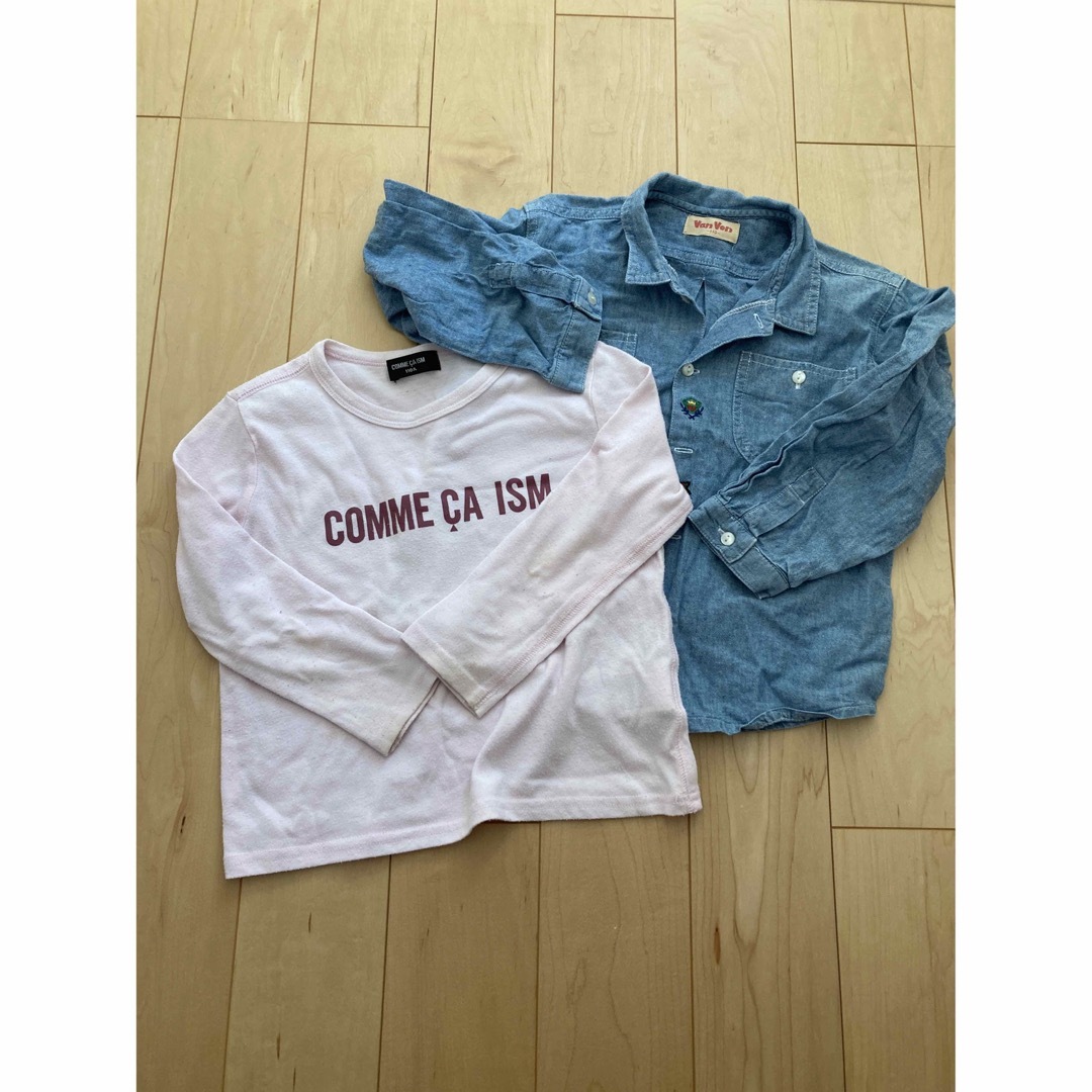 COMME CA ISM(コムサイズム)のロンT シャツ　セット キッズ/ベビー/マタニティのキッズ服男の子用(90cm~)(Tシャツ/カットソー)の商品写真